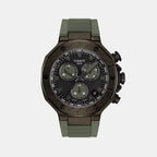 T-Race Men Quartz Dark Grey Dial Chronograph Silicone Watch T1414173706102