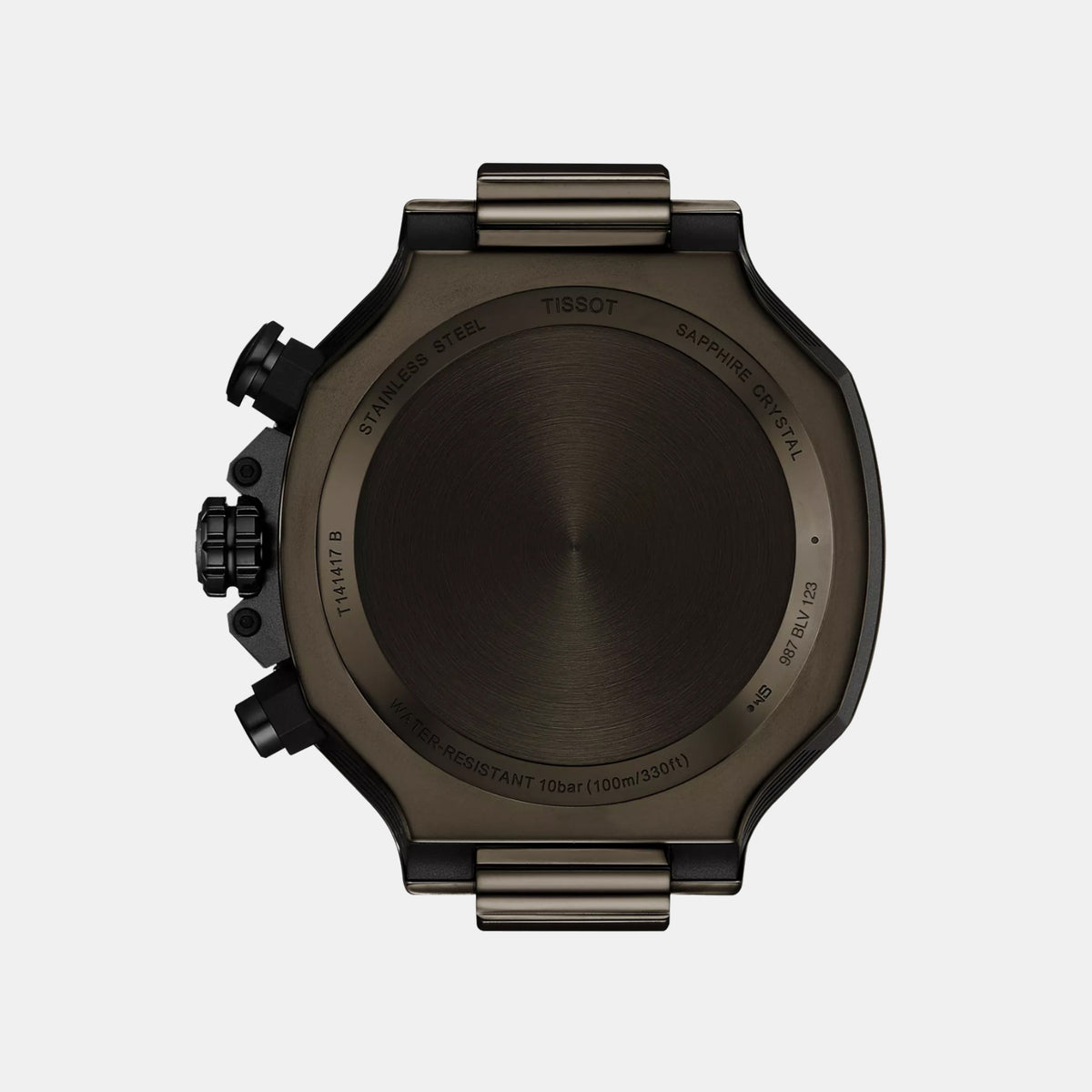 T-Race Men Quartz Grey Dial Chronograph Silicone Watch T1414173706102