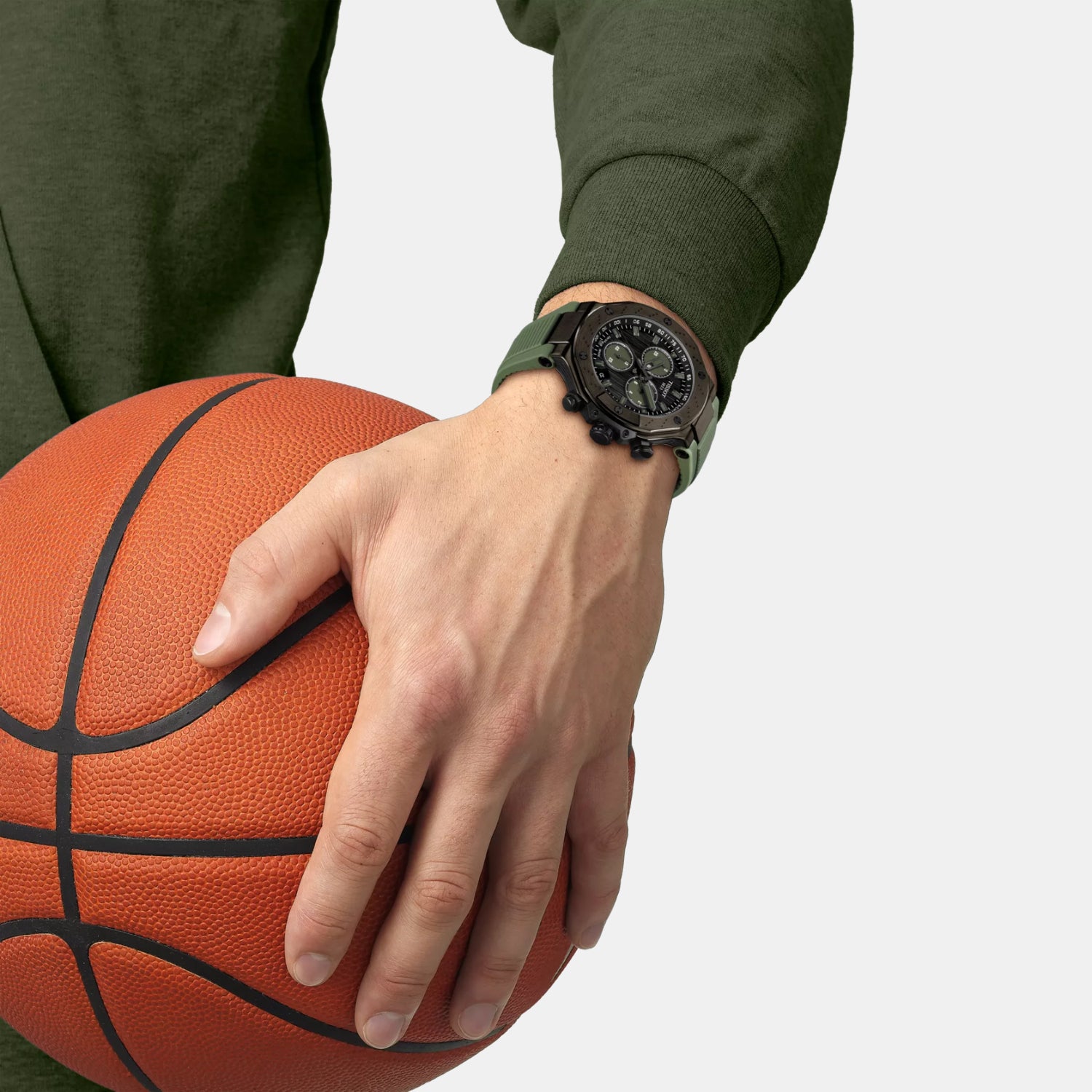 T-Race Men Quartz Dark Grey Dial Chronograph Silicone Watch T1414173706102