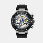 T-Race MotoGP Limited Edition Men Automatic Transparent Dial Chronograph Silicone Watch T1414622704100