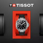 T-Race Men Automatic Black Dial Analog Silicone Watch T1418071705100