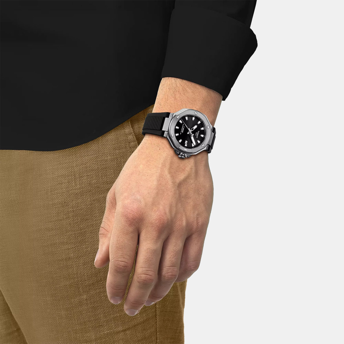 Tissot Silicone Black watch