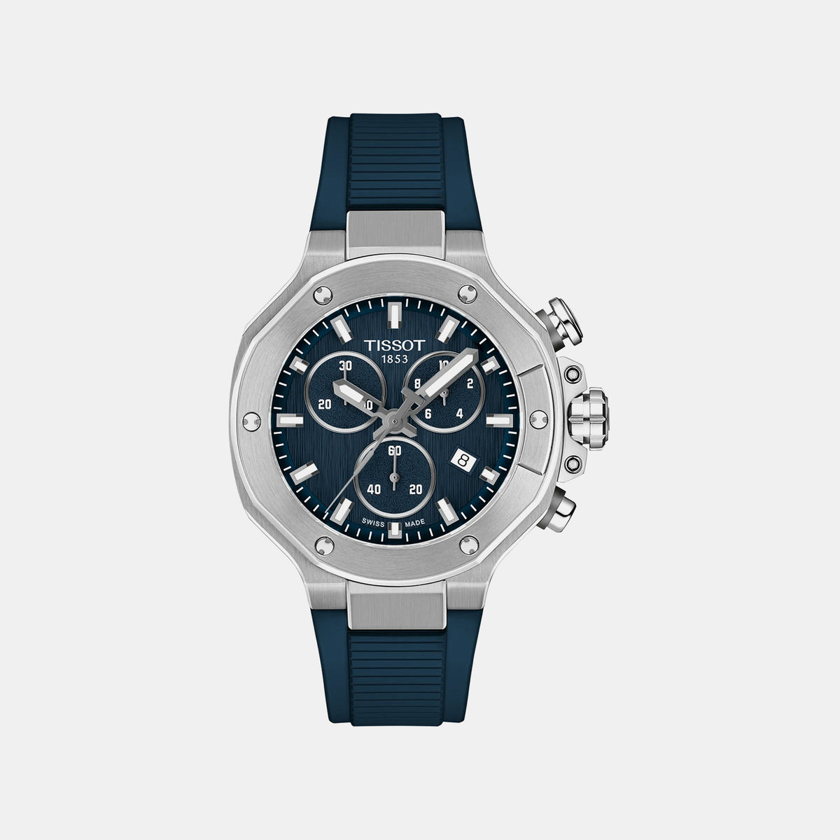 T-Race Unisex Quartz Blue Dial Analog Silicone Watch T1418171704100