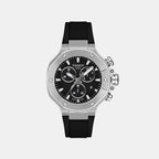 Men Quartz Black Dial Analog Synthetic Watch T1418171705100