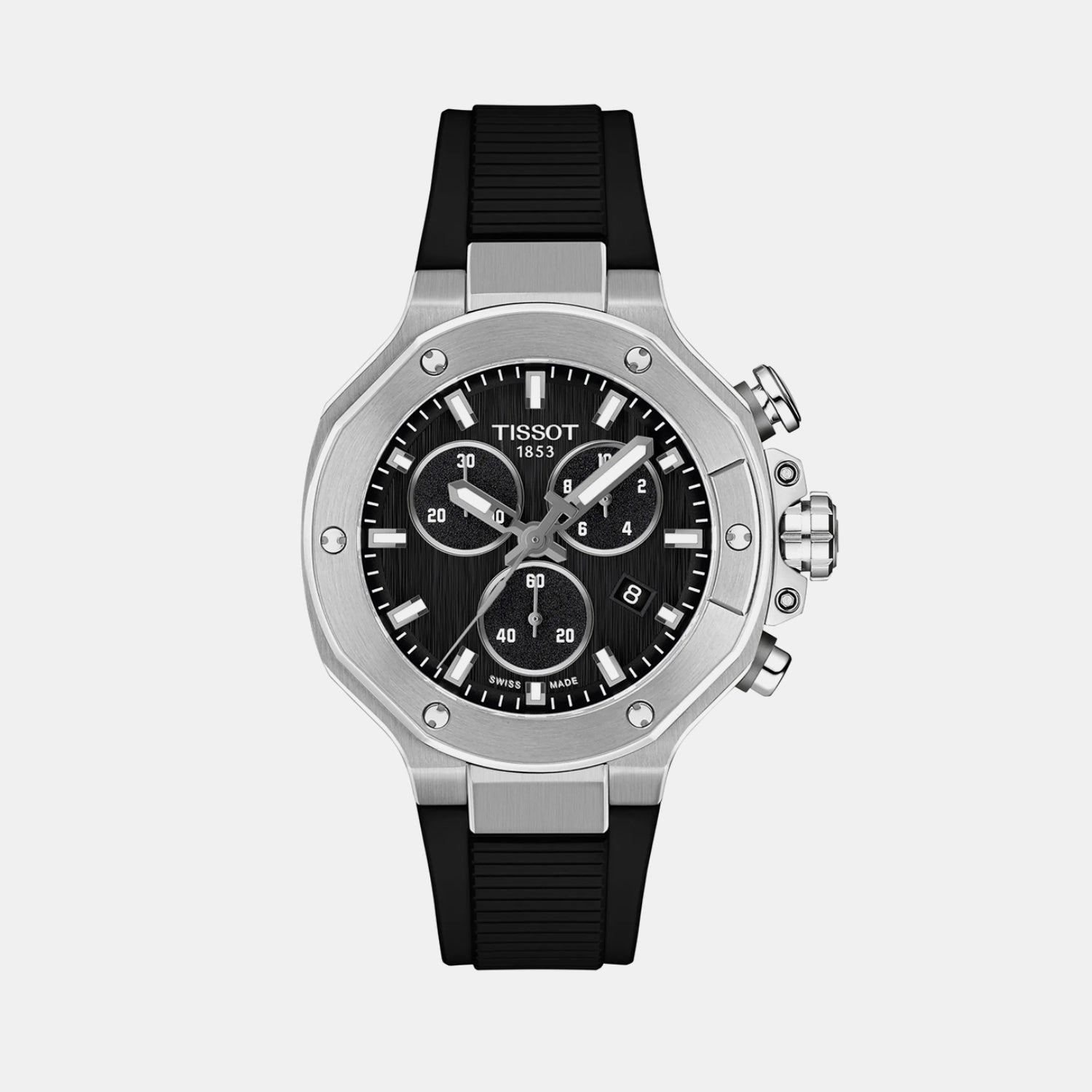 Men Quartz Black Dial Analog Synthetic Watch T1418171705100