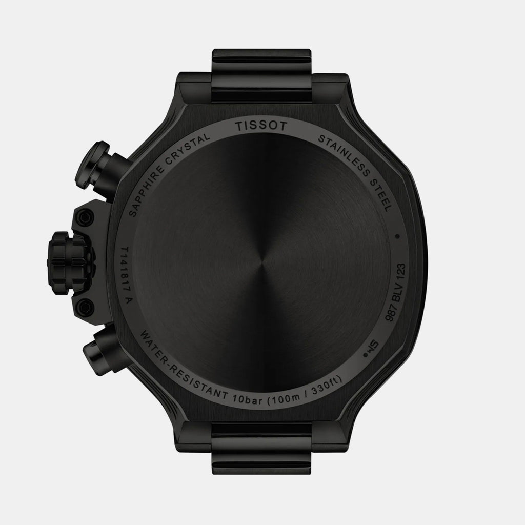 T-Race Men Quartz Black Dial Analog Silicone Watch T1418173705100