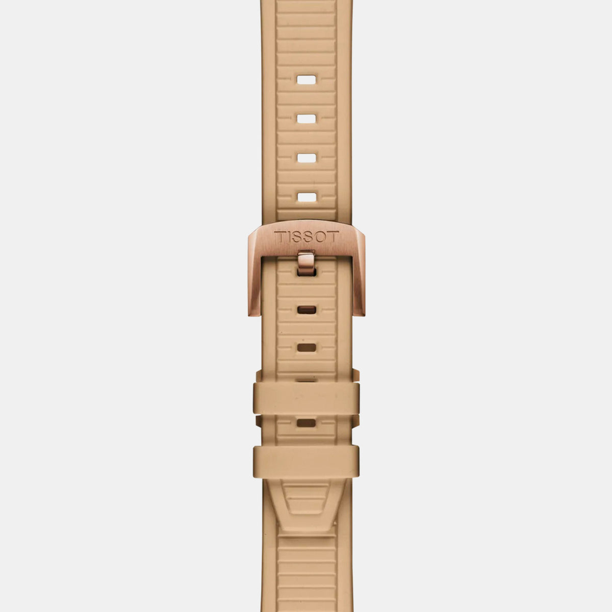 T-Race Unisex Quartz Nude Dial Analog Silicone Watch T1418173750100