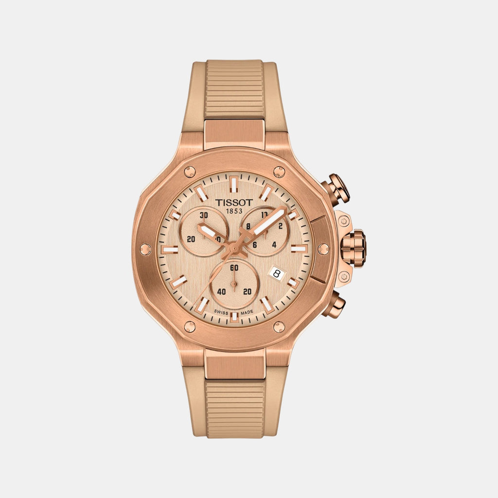 T-Race Men Quartz Nude Dial Analog Silicone Watch T1418173750100