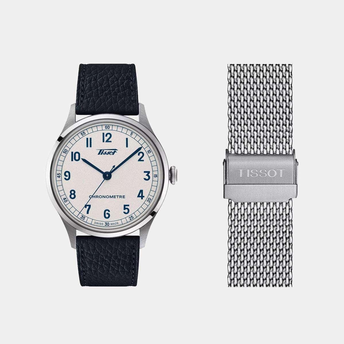 Heritage Men Automatic Silver Dial Analog Leather Watch T1424641603200