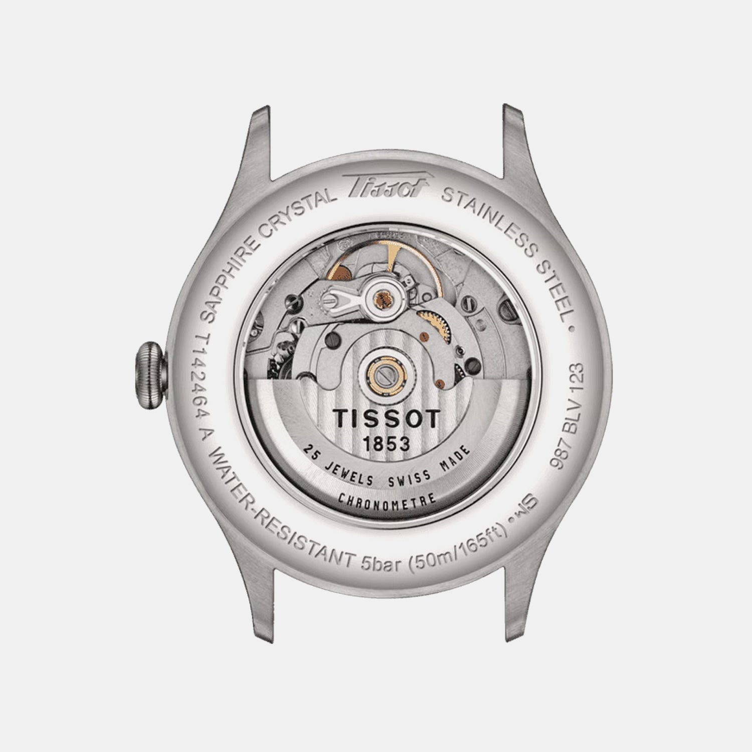 Heritage Men Automatic Silver Dial Analog Leather Watch T1424641603200