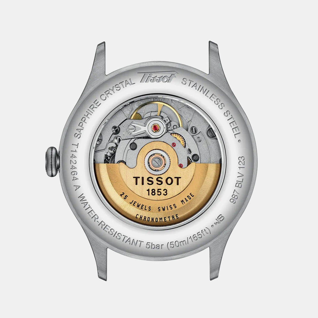 Telemeter Unisex Automatic Grey Dial Analog Leather Watch T1424641606200