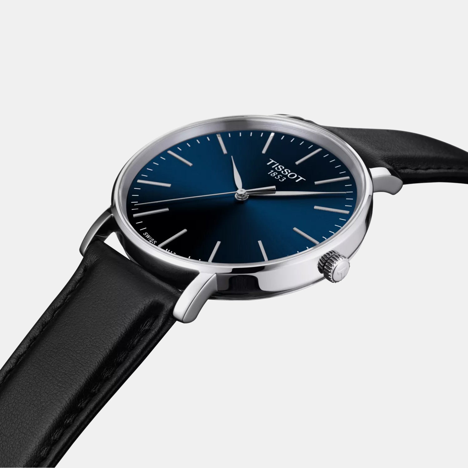 Everytime Men Quartz Blue Dial Analog Leather Watch T1434101604100