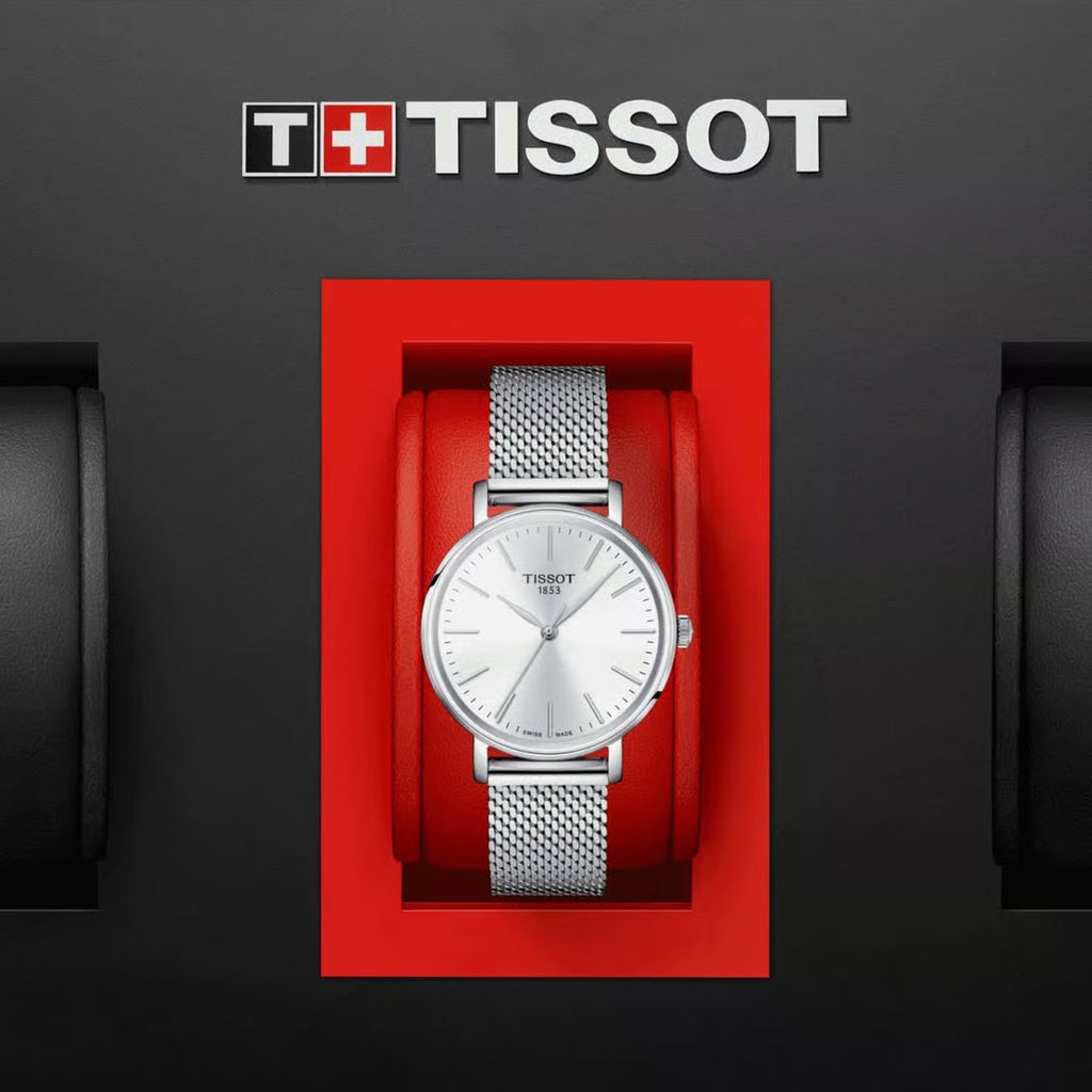 Everytime Women Quartz White Dial Analog Mesh Watch T1432101101100