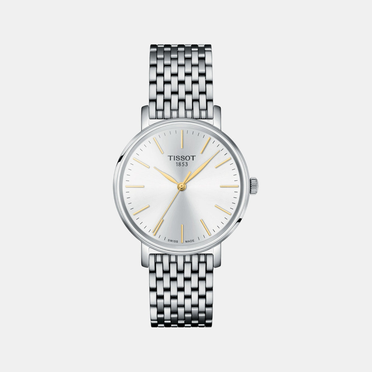 Everytime Unisex Quartz White Dial Analog Stainless Steel Watch T1432101101101