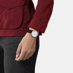 Tissot Leather Silver watch