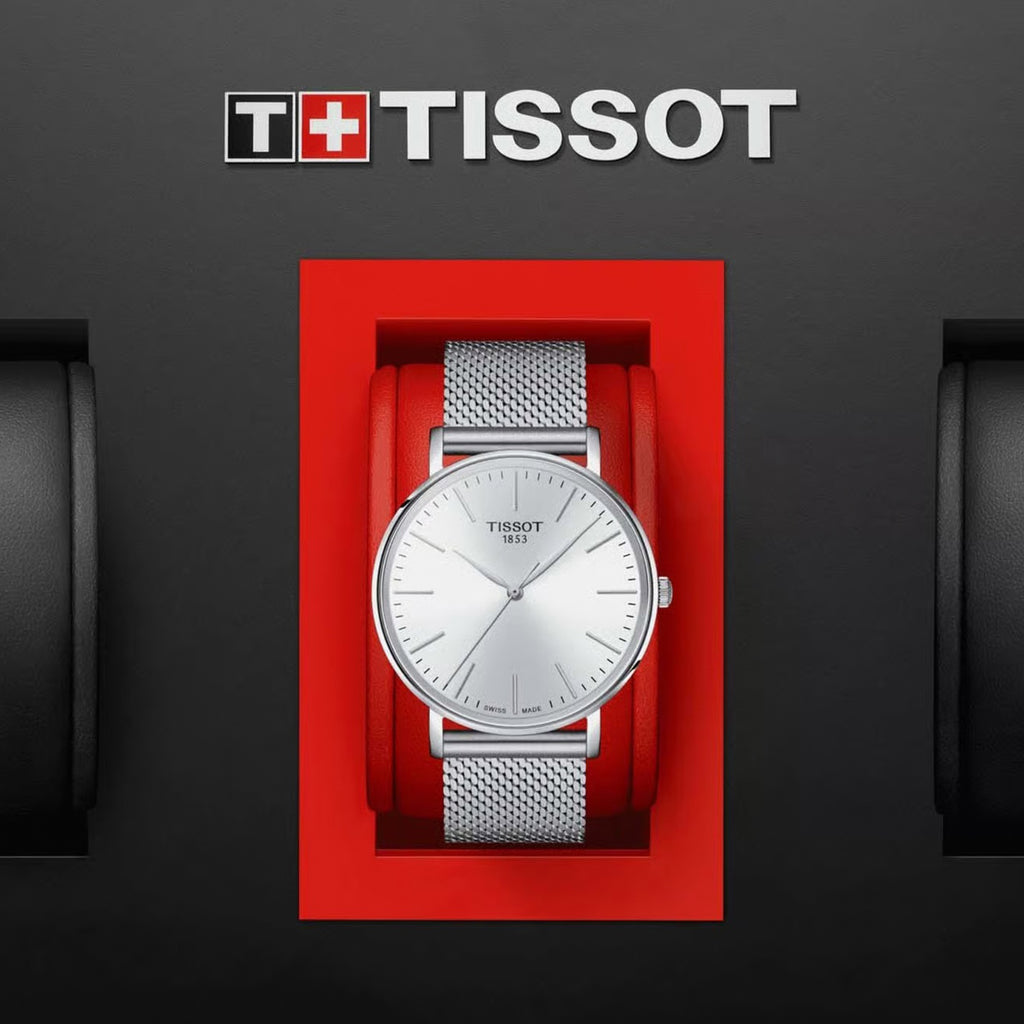 Everytime Men Quartz White Dial Analog Stainless Steel Watch T1434101101100