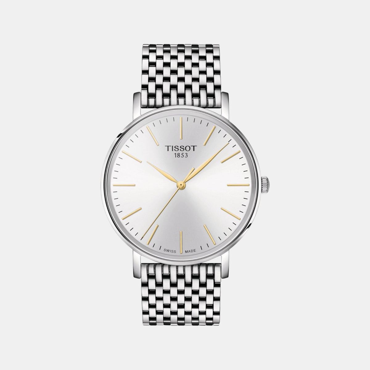 Everytime Men Quartz White Dial Analog Stainless Steel Watch T1434101101101