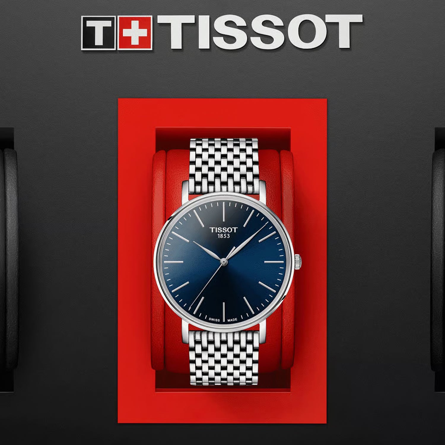 Everytime Men Quartz Blue Dial Analog Stainless Steel Watch T1434101104100