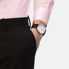 Tissot Leather Silver watch