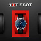 Everytime Men Quartz Blue Dial Analog Leather Watch T1434101604100