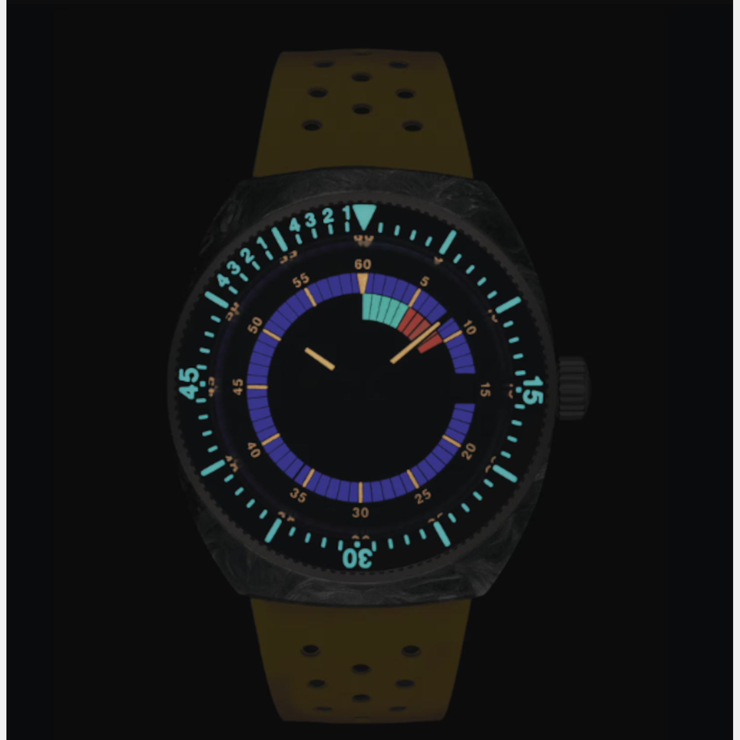 Tissot 41 mm Yellow Automatic watch