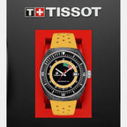 Sideral S Men Automatic Black Dial Analog Rubber Watch T1454079705700