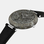 Classic Contemporary Unisex Quartz Grey Dial Analog Leather Watch T1474099651000