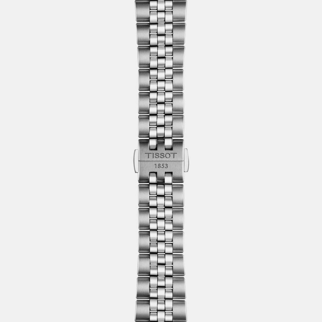 Men Automatic White Dial Analog Stainless Steel Watch T1494071103100