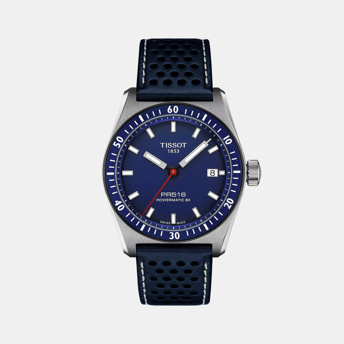 PR 516 Unisex Automatic Blue Dial Analog Leather Watch T1494071604100