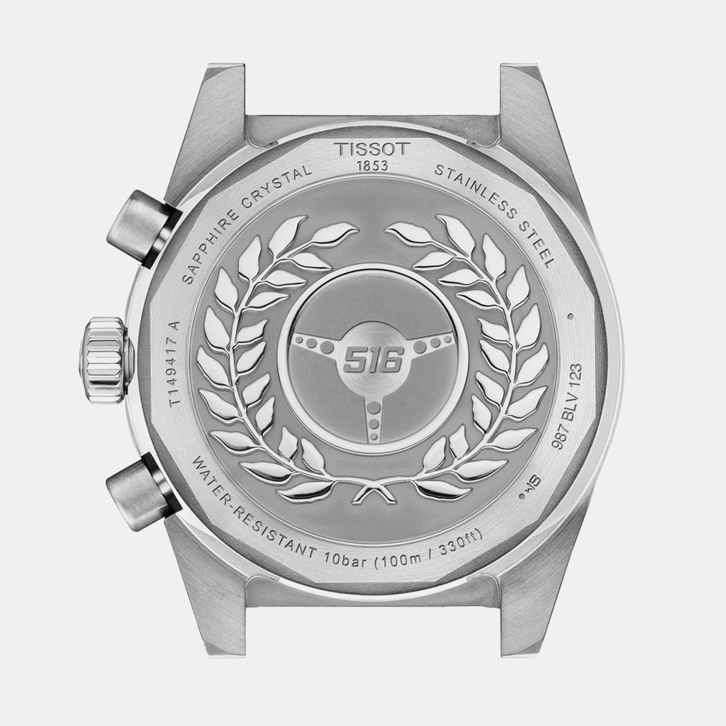 Men Quartz White Dial Chronograph Stainless Steel Watch T1494171101100