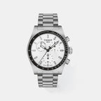 Men Quartz White Dial Chronograph Stainless Steel Watch T1494171101100