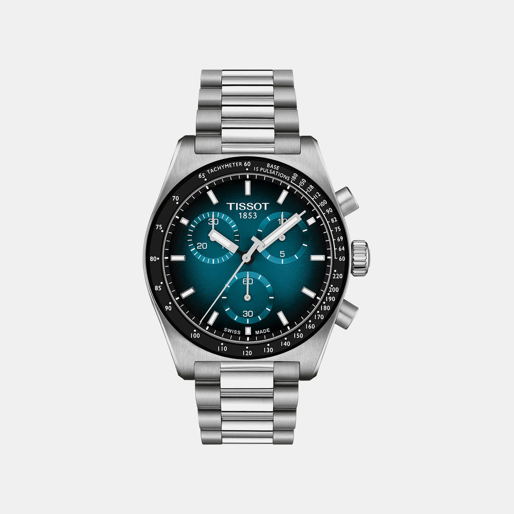 PR516 Men Quartz Blue Dial Chronograph Stainless Steel Watch T1494171104101