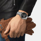 PR 516 Men Quartz Black Dial Chronograph Stainless Steel Watch T1494171105100