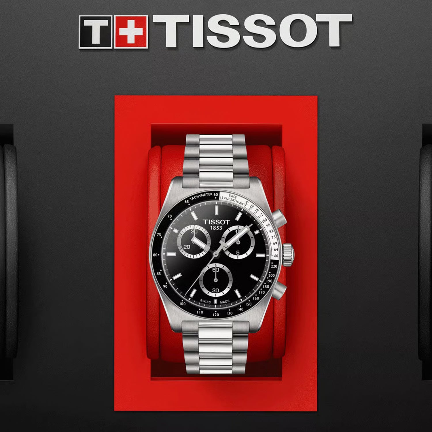 PR 516 Men Quartz Black Dial Chronograph Stainless Steel Watch T1494171105100