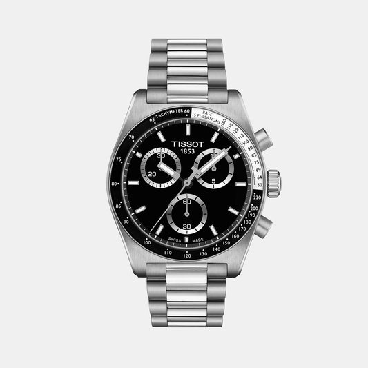 T-Sport Men Chronograph Black Dial Quartz Stainless Steel Watch T1494171105100