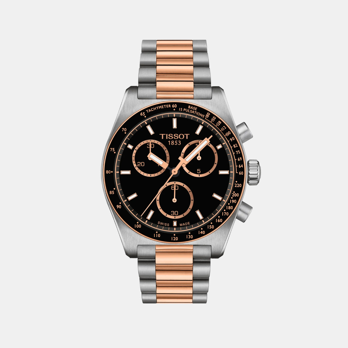 PR 516 Men Quartz Black Dial Chronograph Stainless Steel Watch T1494172205101
