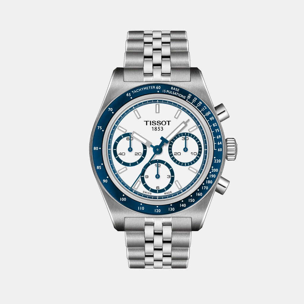 PR 516 Men Automatic White Dial Chronograph Stainless Steel Watch T1494621101100