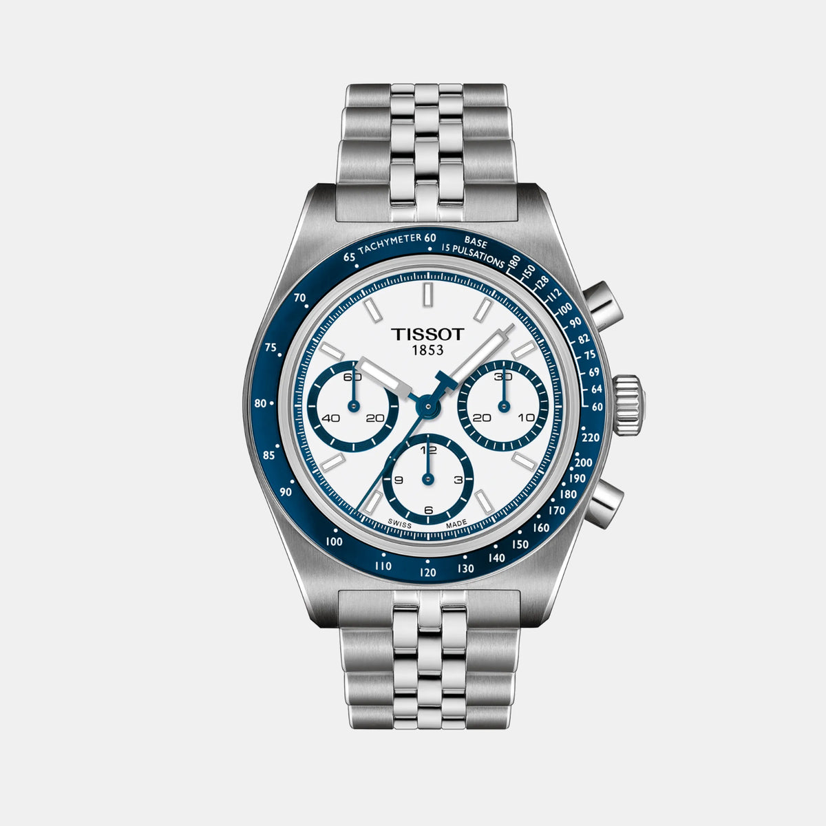 PR 516 Men Automatic White Dial Chronograph Stainless Steel Watch T1494621101100