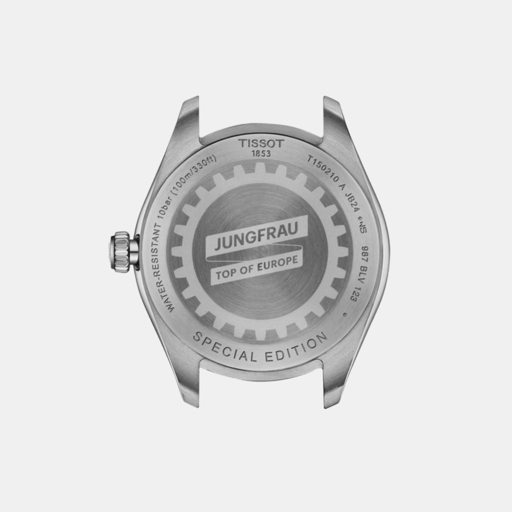 PR 100 Jungfraubahn Women Quartz Silver Dial Analog Stainless Steel Watch T1502101103101