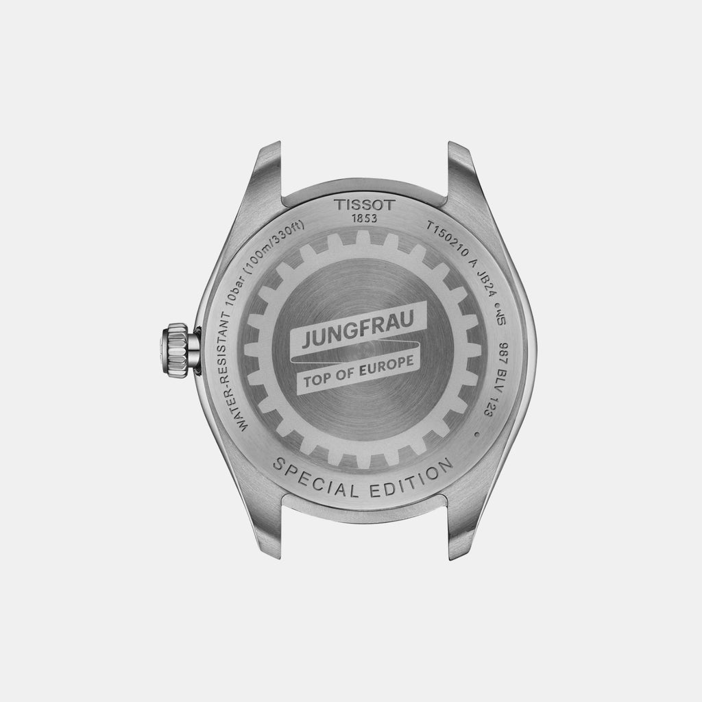 PR 100 Jungfraubahn Women Quartz Blue Dial Analog Stainless Steel Watch T1502101104101