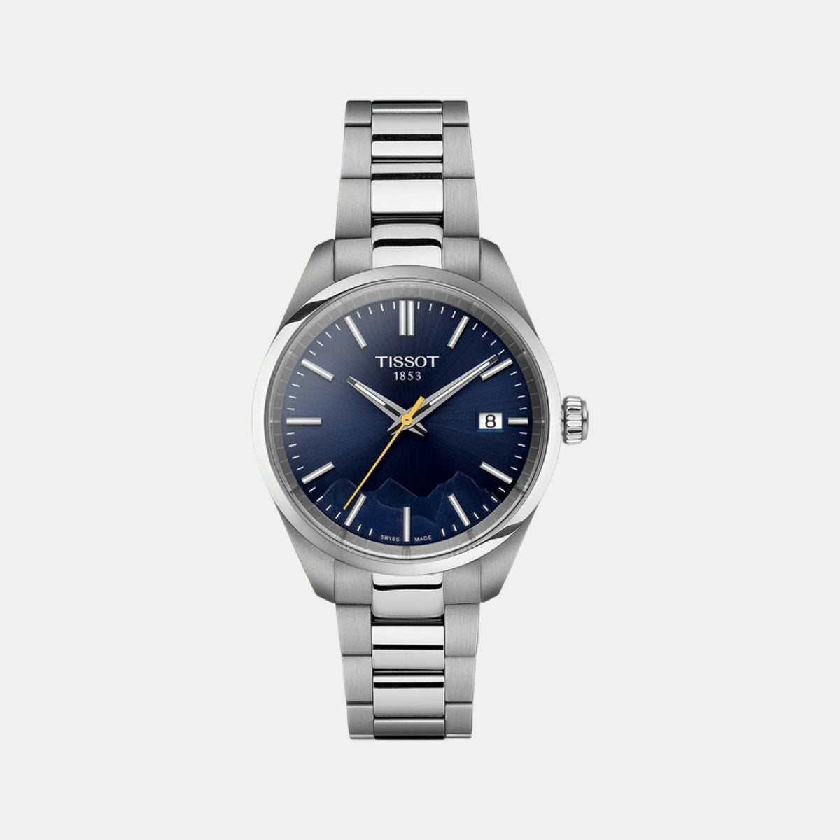 PR 100 Unisex Quartz Blue Dial Analog Stainless Steel Watch T1502101104101