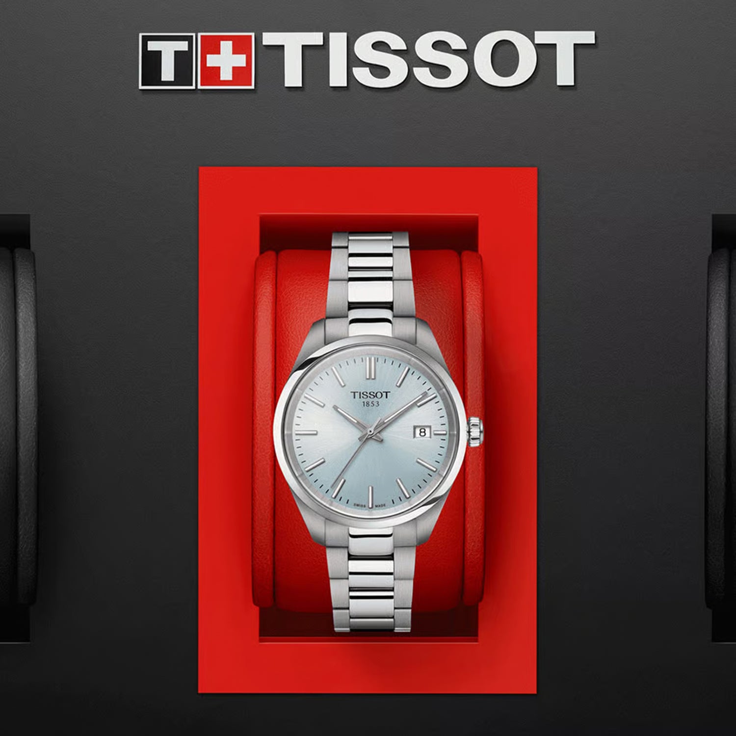 PR 100 Unisex Quartz Blue Dial Analog Stainless Steel Watch T1502101135100