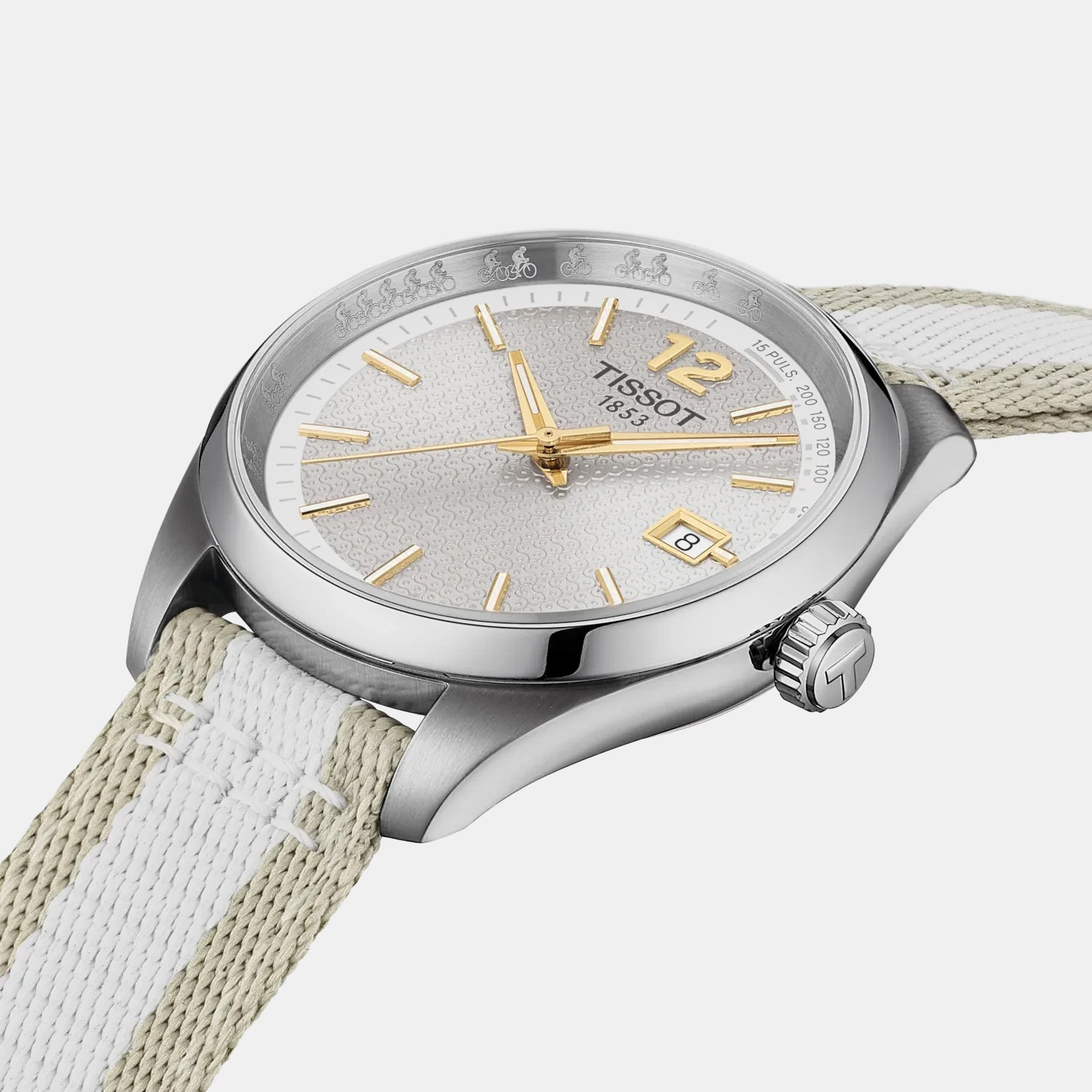PR 100 Cycling Women Quartz Grey Dial Analog Fabric Watch T1502101703700