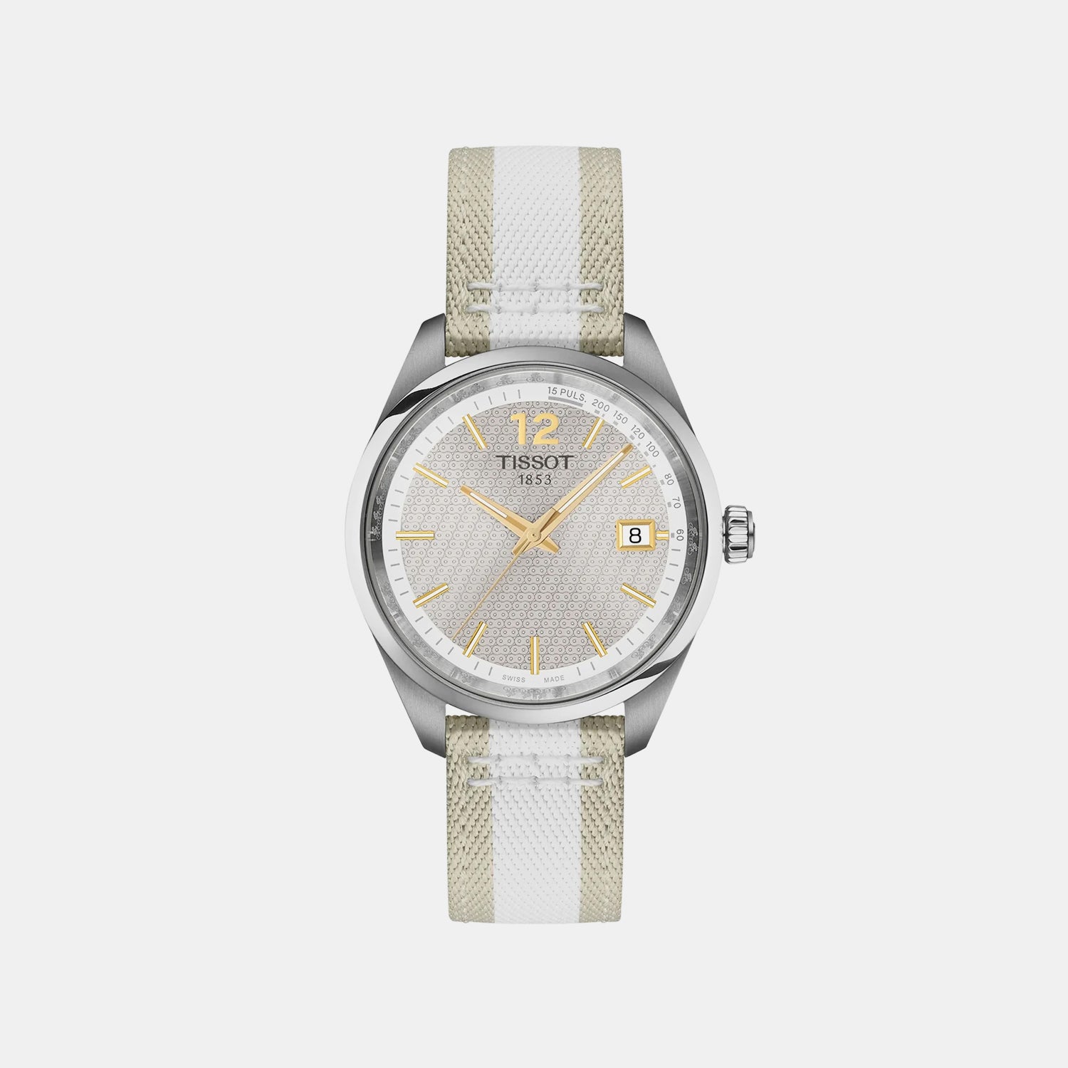 PR 100 Cycling Women Quartz Grey Dial Analog Fabric Watch T1502101703700