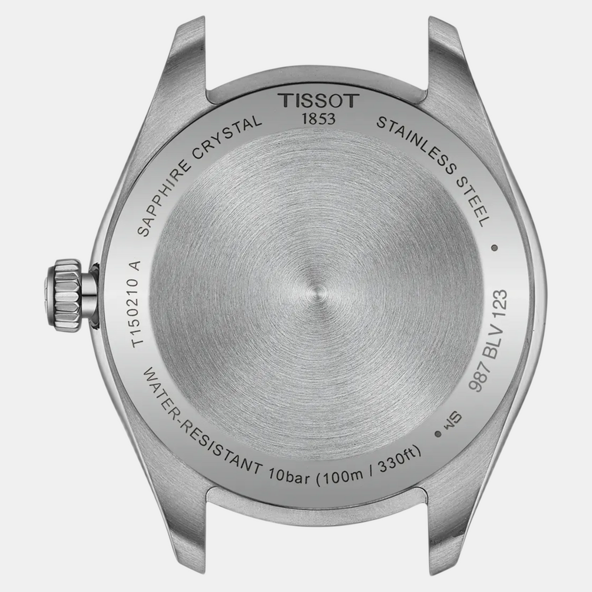 PR 100 Unisex Quartz Mother Of Pearl Dial Analog Stainless Steel Watch T1502102111100