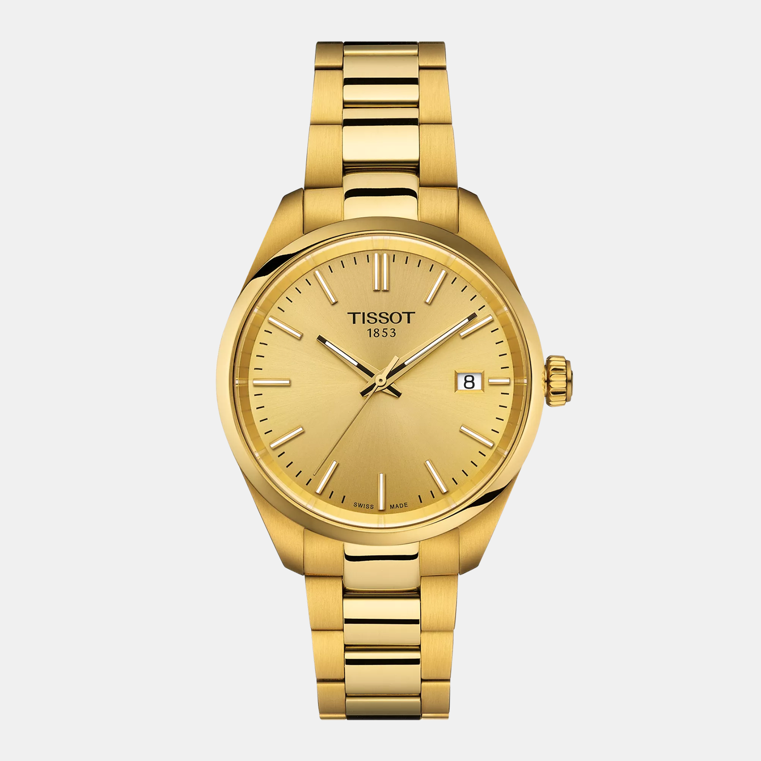 Tissot Round Champagne Analog watch