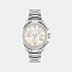 Pr100 Men Quartz Mother Of Pearl Dial Chronograph Stainless Steel Watch T1502171111100
