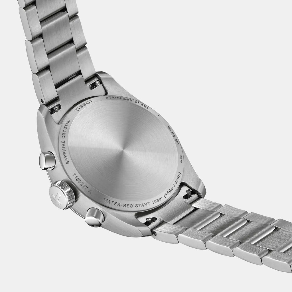 Pr 100 Women Quartz Blue Dial Chronograph Stainless Steel Watch T1502171113100