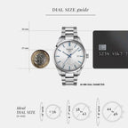 PR 100 Men Quartz Silver Dial Analog Stainless Steel Watch T1504101103100