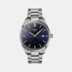 PR 100 Men Quartz Blue Dial Analog Stainless Steel Watch T1504101104100